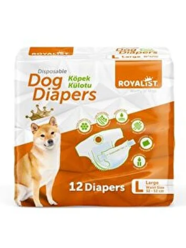 Royalist köpek külodu large 32-52 cm 8-14 kg dog diapers 12'li