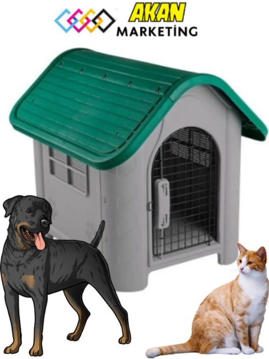 Plastik Kedi Ve Köpek Kulübesi Kapılı 85x71x66 Cm