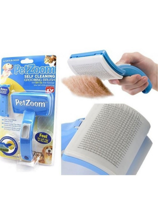 Lüks Basmalı Kedi Köpek Tarağı – Tüy Toplama ve Temizleme, Ergonomik, Kolay Kullanım